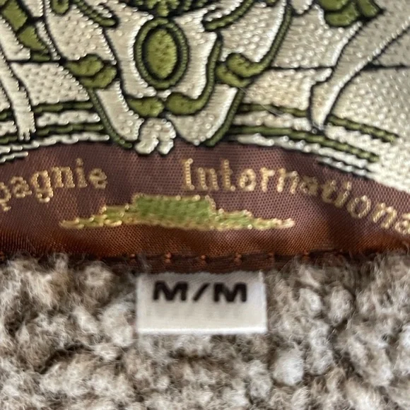 Men's Brown 100% Sheepskin Shearling Coat - Vintage Oscar Leopold - Picture 7 of 11